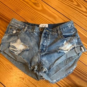 One Teaspoon Jean Shorts